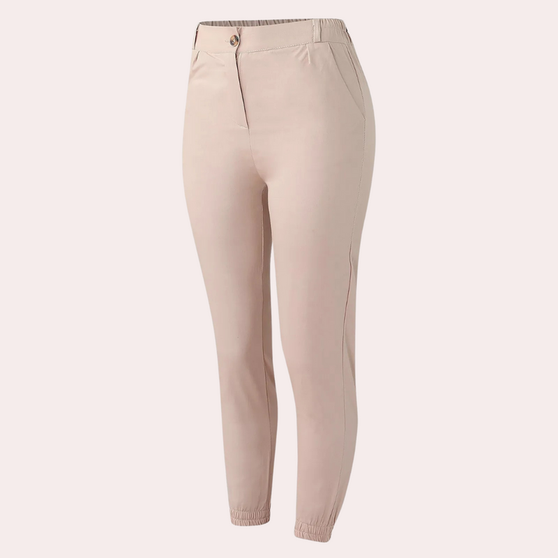 Elegante Damenhose mit elastischem Bund und Taschen-Luzern Mode