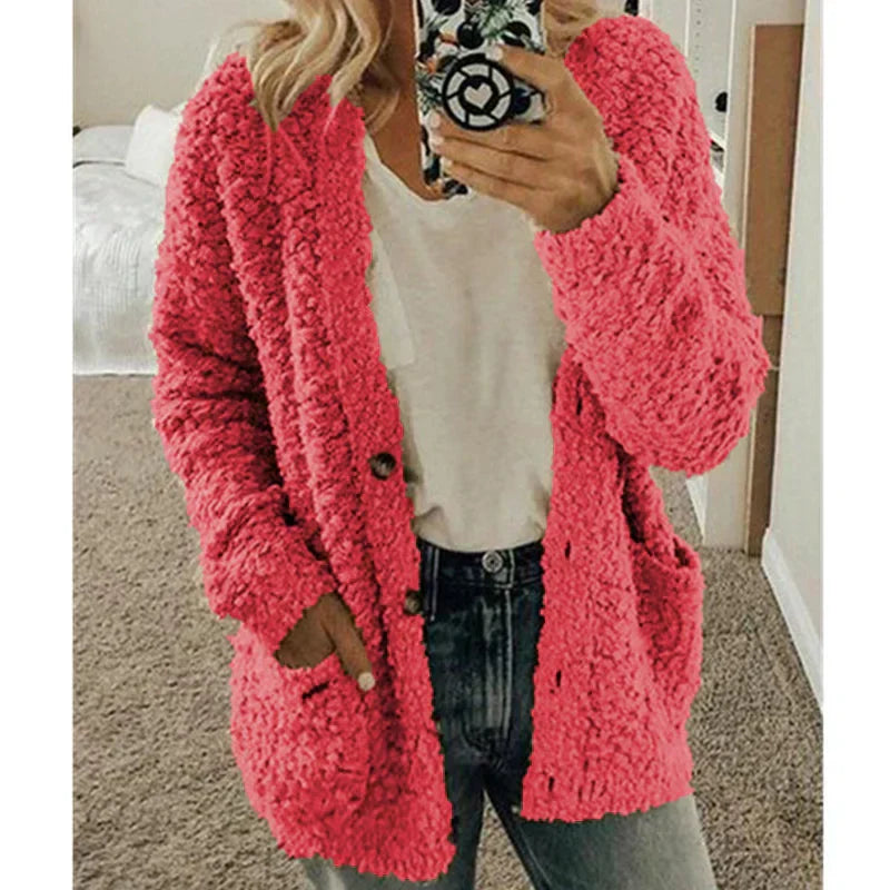 Damenweste | Stilvoll | Einfarbig | Vielseitig | Bequem | Leicht | Warm-Rosa-S-Luzern Mode