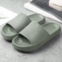 Hausschuhe | Breiter Riemen | Slip-On | Stoßdämpfend | EVA-Schaum | Flexibel-Grün-34/35-Luzern Mode