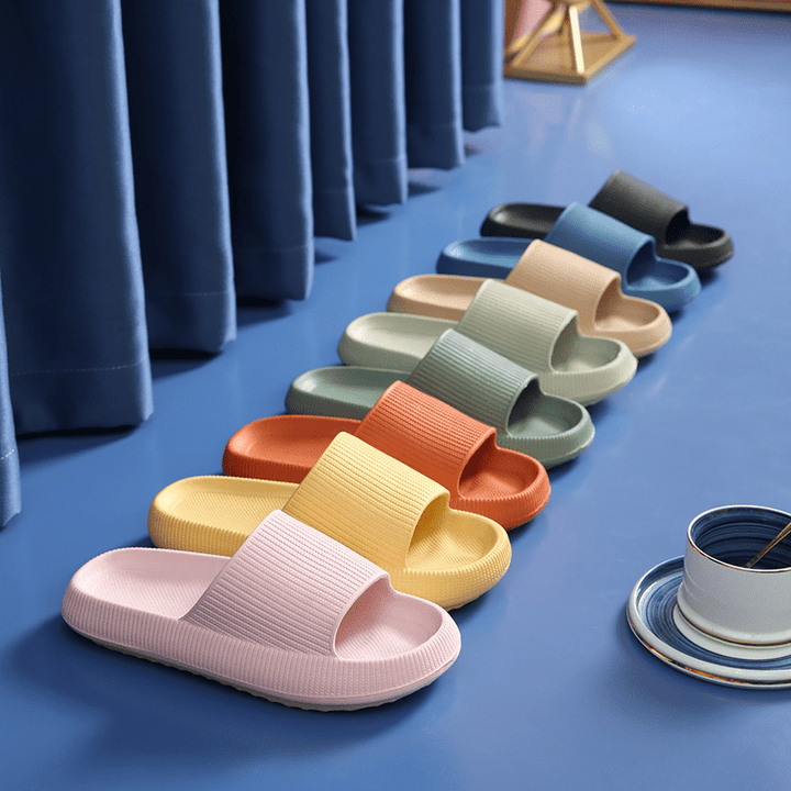 Hausschuhe | Breiter Riemen | Slip-On | Stoßdämpfend | EVA-Schaum | Flexibel-Luzern Mode