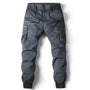 Herren Cargo Hose Baumwolle mit Taschen und Kordelzug-Blaugrün-29-Luzern Mode