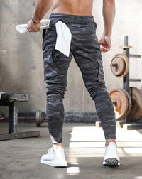 Herren Camo Jogginghose mit Taschen für Fitnessstudio-Luzern Mode