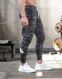 Herren Camo Jogginghose mit Taschen für Fitnessstudio-Luzern Mode
