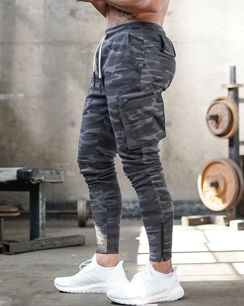Herren Camo Jogginghose mit Taschen für Fitnessstudio-Luzern Mode