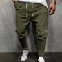 Herren Jogginghose mit Kordelzug - Bequeme Freizeithose-Armeegrün-S-Luzern Mode
