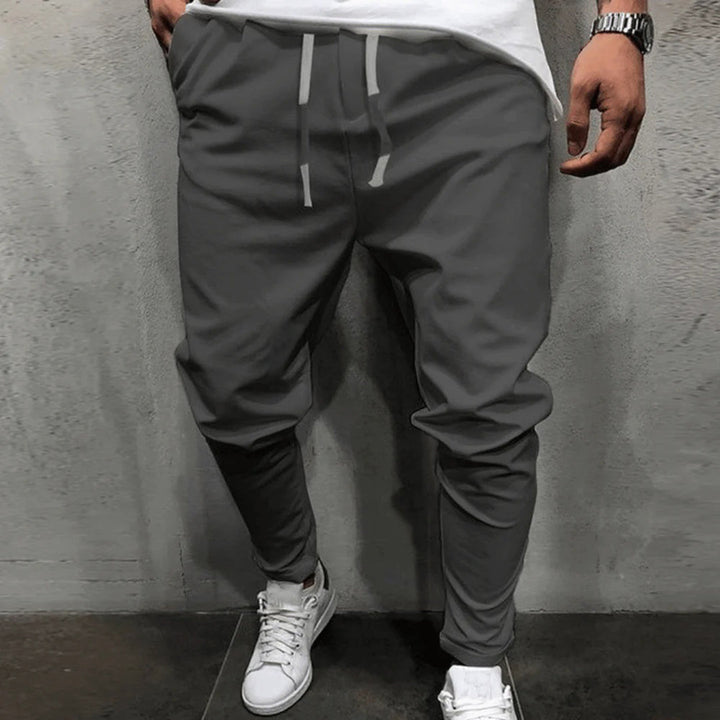 Herren Jogginghose mit Kordelzug - Bequeme Freizeithose-Dunkle-S-Luzern Mode