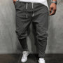 Herren Jogginghose mit Kordelzug - Bequeme Freizeithose-Dunkle-S-Luzern Mode