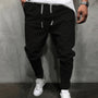 Herren Jogginghose mit Kordelzug - Bequeme Freizeithose-Schwarz-S-Luzern Mode