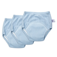 Bio-Baumwolle Spitzenwindel für Babys - Weiche Stoffwindel-Blau (3 Stück)-Medium (8-11 kg)-Luzern Mode