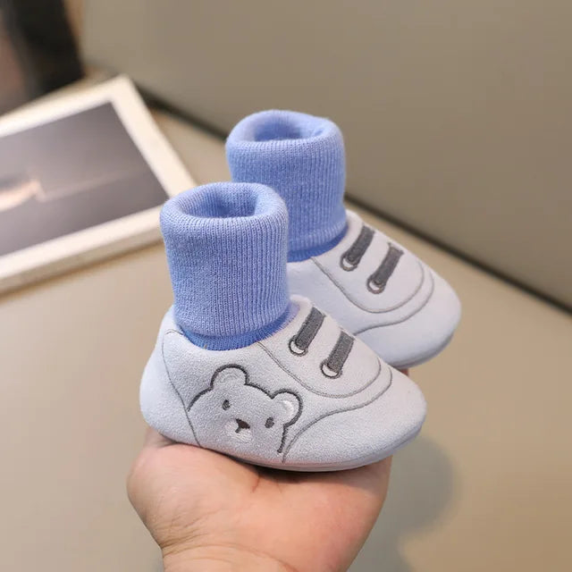 Kleinkinderschuhe | Rutschfest | Gummisohle | Niedlich | Flexibel-Blau-S (0-6 maanden)-Luzern Mode