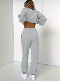 Damen Winter Warmer Jogginganzug mit Kreuzmotiv-Luzern Mode
