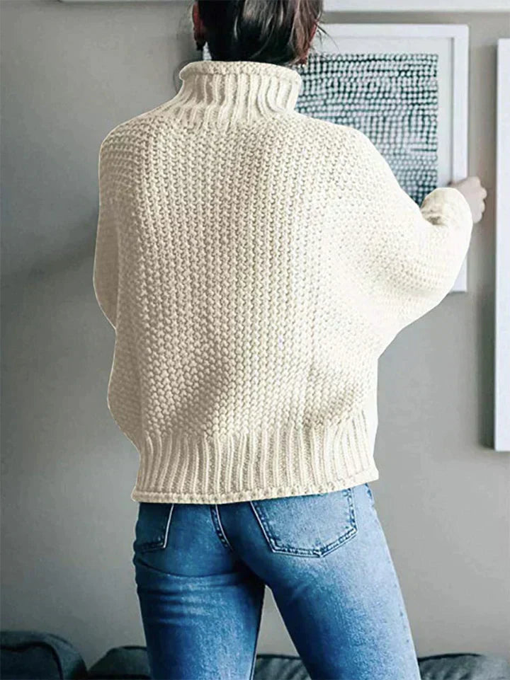 Damen Strickpullover mit Rollkragen - Bequem und Stilvoll-Luzern Mode