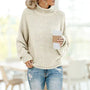 Damen Strickpullover mit Rollkragen - Bequem und Stilvoll-Beige-S-Luzern Mode