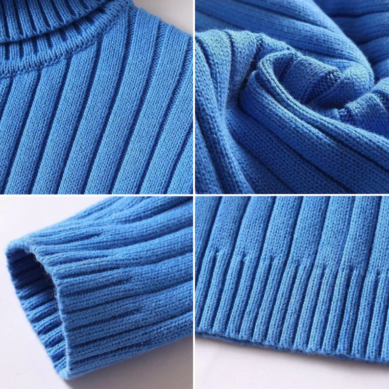 Herren Rollkragenpullover aus Strick für Herbst/Winter-Luzern Mode