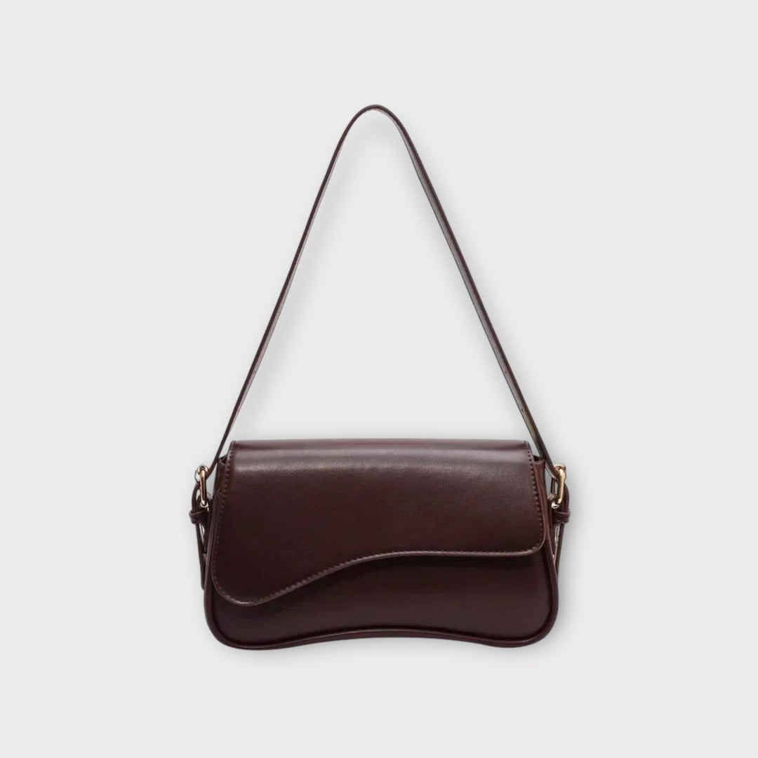 Damen Umhängetasche Leder - Elegante Handtasche Alltag-Rotbraun-Luzern Mode
