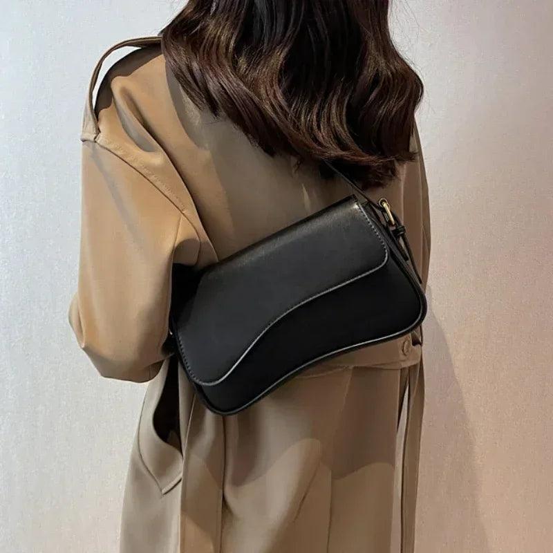 Damen Umhängetasche Leder - Elegante Handtasche Alltag-Luzern Mode