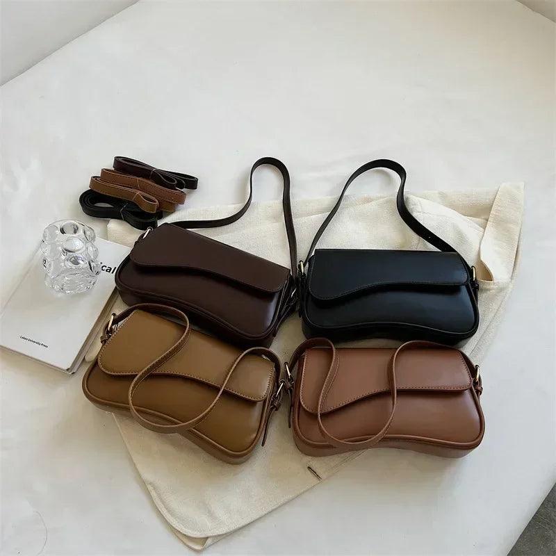 Damen Umhängetasche Leder - Elegante Handtasche Alltag-Luzern Mode