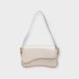 Damen Umhängetasche Leder - Elegante Handtasche Alltag-Silber-Luzern Mode