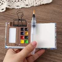 Kompaktes Aquarellset | Kreativ | Überall und jederzeit | Taschenformat-Luzern Mode