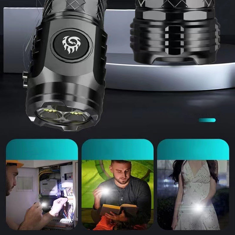 LED Taschenlampe | Kompakt Hell USB-C Wiederaufladbar Leicht Wasserdicht-Luzern Mode