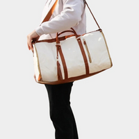 Reisetas | Compact | Kleiderbeutel | Wasserabweisend | 2-in-1 | Geräumig-Beige-Luzern Mode
