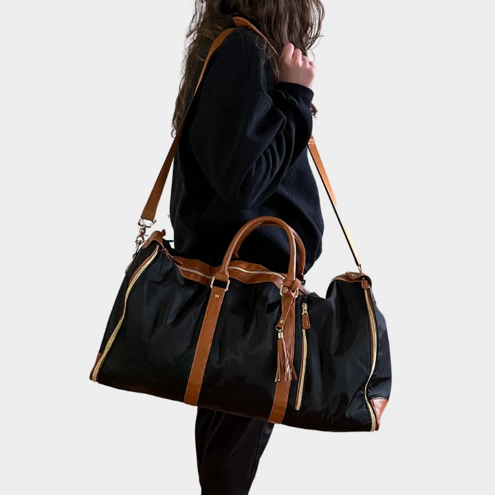 Reisetas | Compact | Kleiderbeutel | Wasserabweisend | 2-in-1 | Geräumig-Schwarz-Luzern Mode