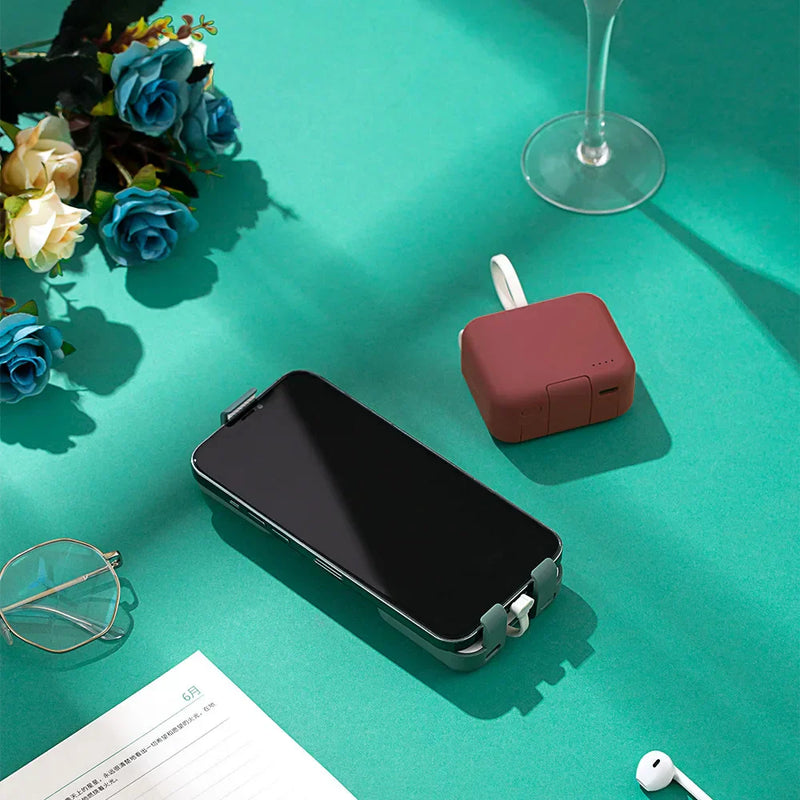 Powerbank | Klein Kompakt Leicht Vielseitig 5000mAh USB-C Wiederaufladbar-Luzern Mode