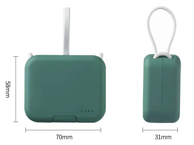 Powerbank | Klein Kompakt Leicht Vielseitig 5000mAh USB-C Wiederaufladbar-Luzern Mode