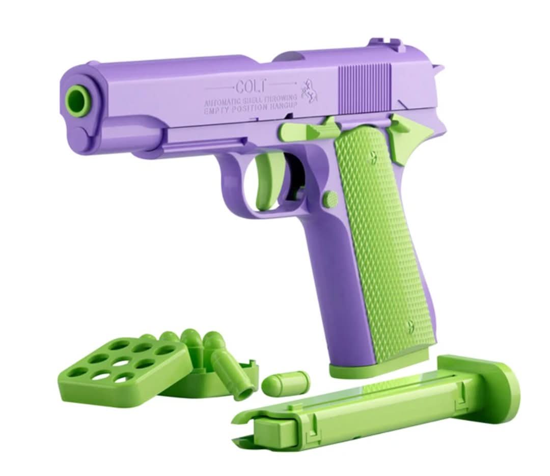 Fidget Pistole | Fokus | ADHS | 14+ | Kompakt | Sicher | Knallige Farben-Lila-Luzern Mode