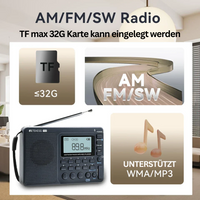 Tragbare Radio | Multiband USB Vielseitig Kompakt Leicht Langlebig-Luzern Mode