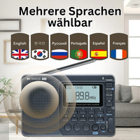 Tragbare Radio | Multiband USB Vielseitig Kompakt Leicht Langlebig-Luzern Mode