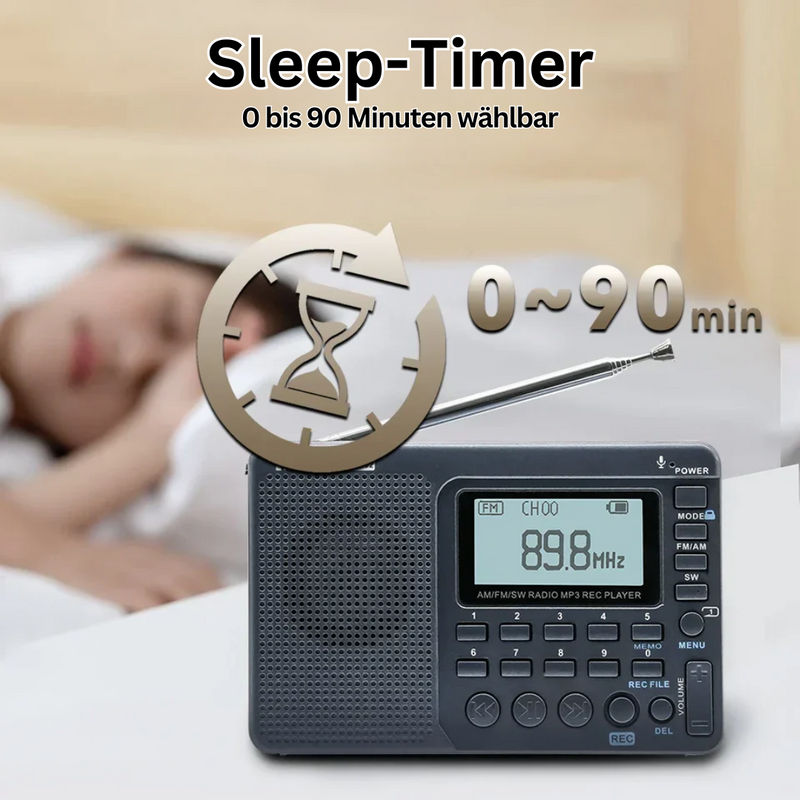 Tragbare Radio | Multiband USB Vielseitig Kompakt Leicht Langlebig-Luzern Mode