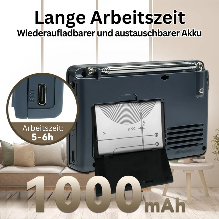 Tragbare Radio | Multiband USB Vielseitig Kompakt Leicht Langlebig-Luzern Mode