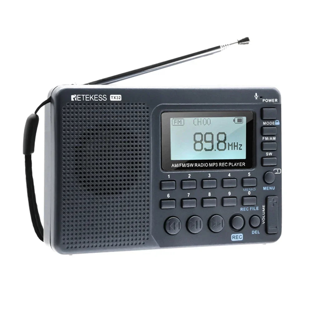 Tragbare Radio | Multiband USB Vielseitig Kompakt Leicht Langlebig-Luzern Mode