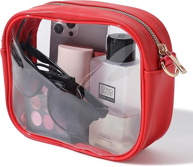 Transparente Reise-Kulturtasche mit Reißverschluss, TSA-konform-Luzern Mode