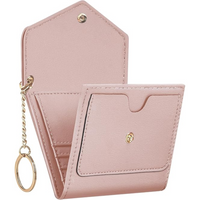 Luxuriöse Damen Leder Geldbörse mit Schlüsselanhänger-Rosa-Luzern Mode