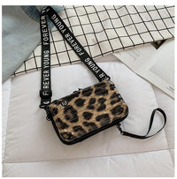Kleine Kofferhandtasche mit Schulterriemen für Reisen-Leopardenmuster-Luzern Mode