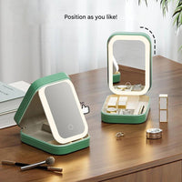 Make-Up Organizer | Kompakt | Spiegel | Beleuchtet | USB | Oplaadbar-Luzern Mode