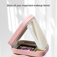 Make-Up Organizer | Kompakt | Spiegel | Beleuchtet | USB | Oplaadbar-Luzern Mode