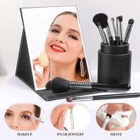 Make-Up Spiegel | Ständer Rechteckig Faltbar Kompakt Verstellbar-Luzern Mode