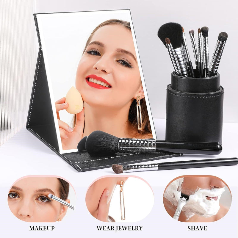 Make-Up Spiegel | Ständer Rechteckig Faltbar Kompakt Verstellbar-Luzern Mode