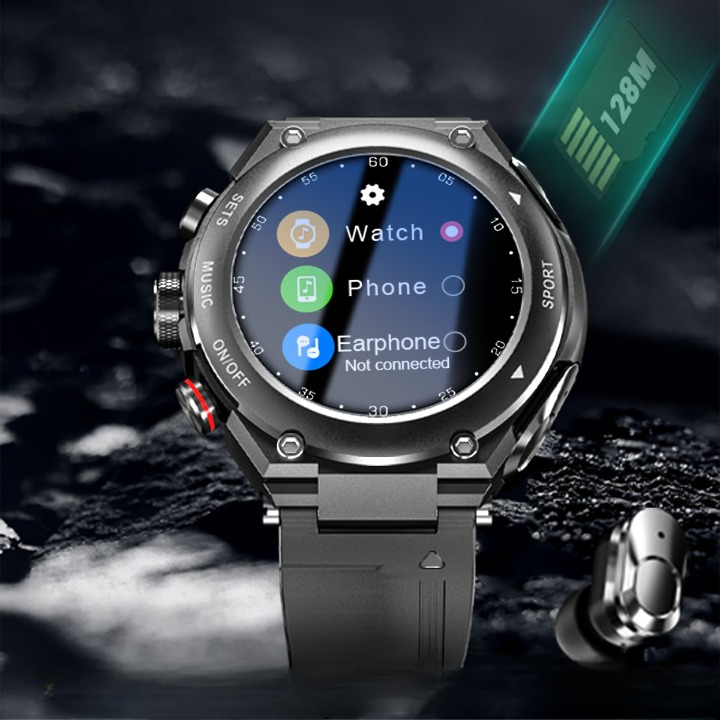 Herren Smartwatch mit Herzfrequenz- und Blutdruckmessung-Luzern Mode