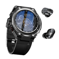 Herren Smartwatch mit Herzfrequenz- und Blutdruckmessung-Schwarz-Luzern Mode