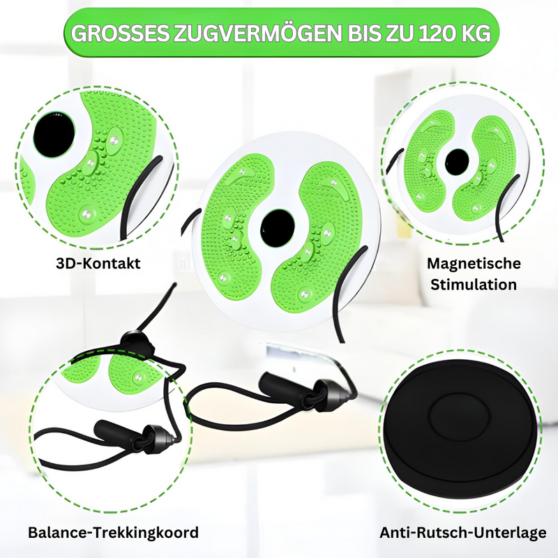 Core-Trainer | Twist Magnetisch Kompakt Antirutsch Benutzerfreundlich-Luzern Mode