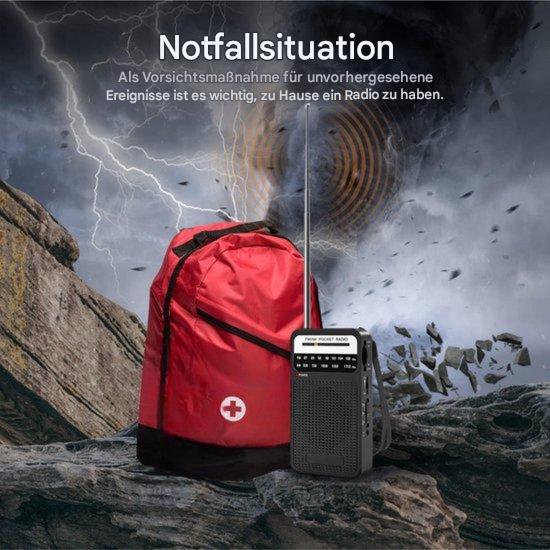 Notfall-Kit | Radio | Erste Hilfe | Taschenlampe | Solar | Langlebig | Vielseitig-Luzern Mode