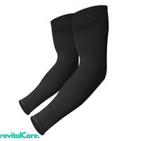 Kompressions-Armsleeve | Bequem | Gezielt | Atmungsaktiv | Dehnbar | Einfarbig-1 Pack-Schwarz-Luzern Mode