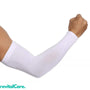 Kompressions-Armsleeve | Bequem | Gezielt | Atmungsaktiv | Dehnbar | Einfarbig-1 Pack-Weiß-Luzern Mode