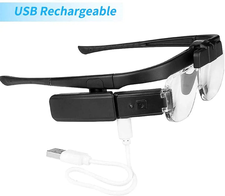 Lupenbrille | Vielseitig Wiederaufladbar LED USB 6-teilig OptiView-Luzern Mode
