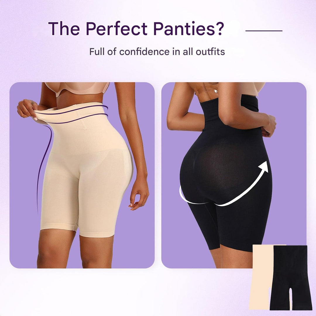 Korrigierende Damen Shorts | Hohe Taille | Leichte Kompression | Nahtlos-Luzern Mode