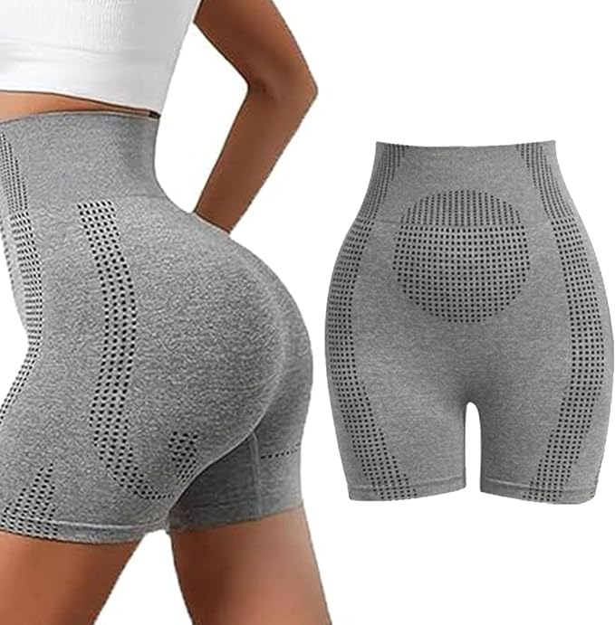 Korrigierende Shapewear Shorts | Hoch geschnitten | Sofortiger Push-up-Effekt-Schwarz-S-Luzern Mode